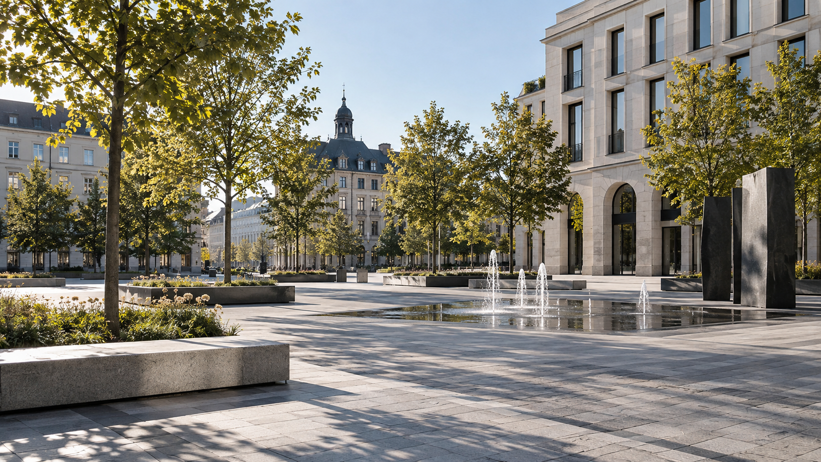 Miejski plac lub skwer